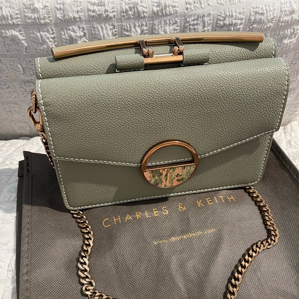 Charles & Keith cross body bag with dust bag